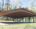 1700 Curved Beam Park Pavilions